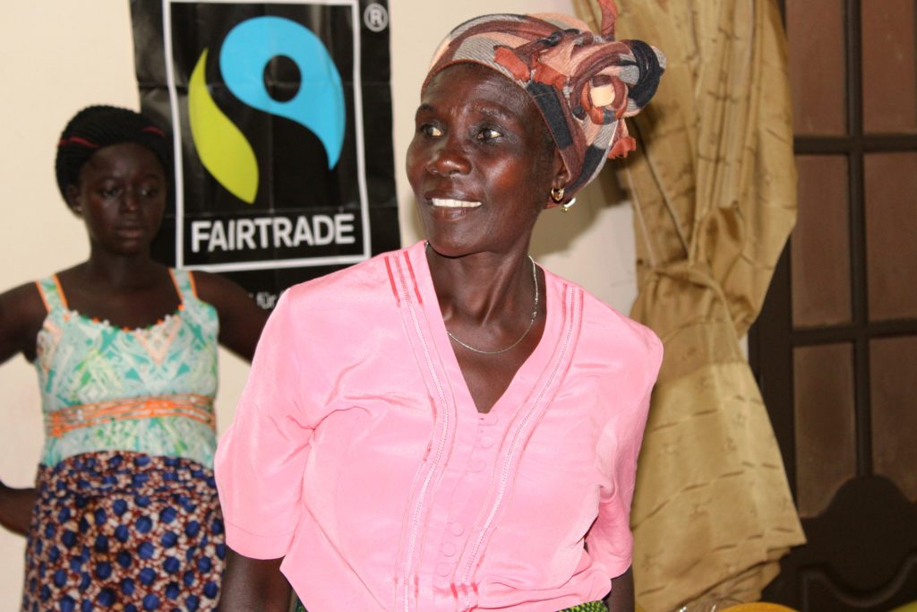 Una delle partecipanti alla Scuola di leadership femminile di Fairtrade Africa