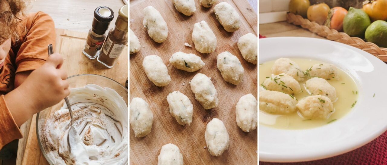 Gnocchi di semolino in brodo