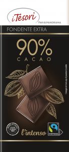 Cioccolato fondente 90% PAM certificato Fairtrade
