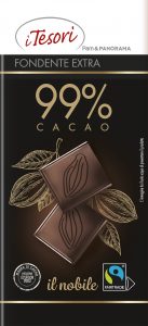 Cioccolato fondente 99% PAM certificato Fairtrade