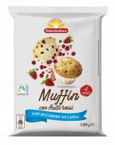 Muffin con frutti rossi