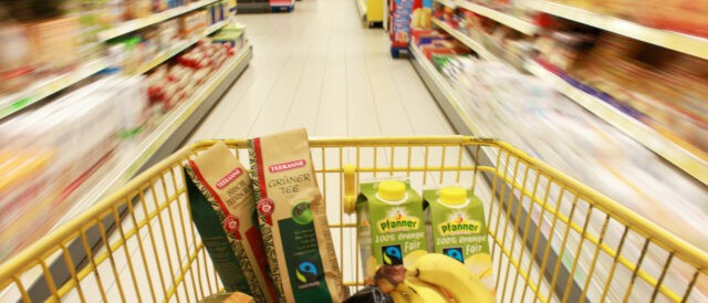 carrello in un supermercato