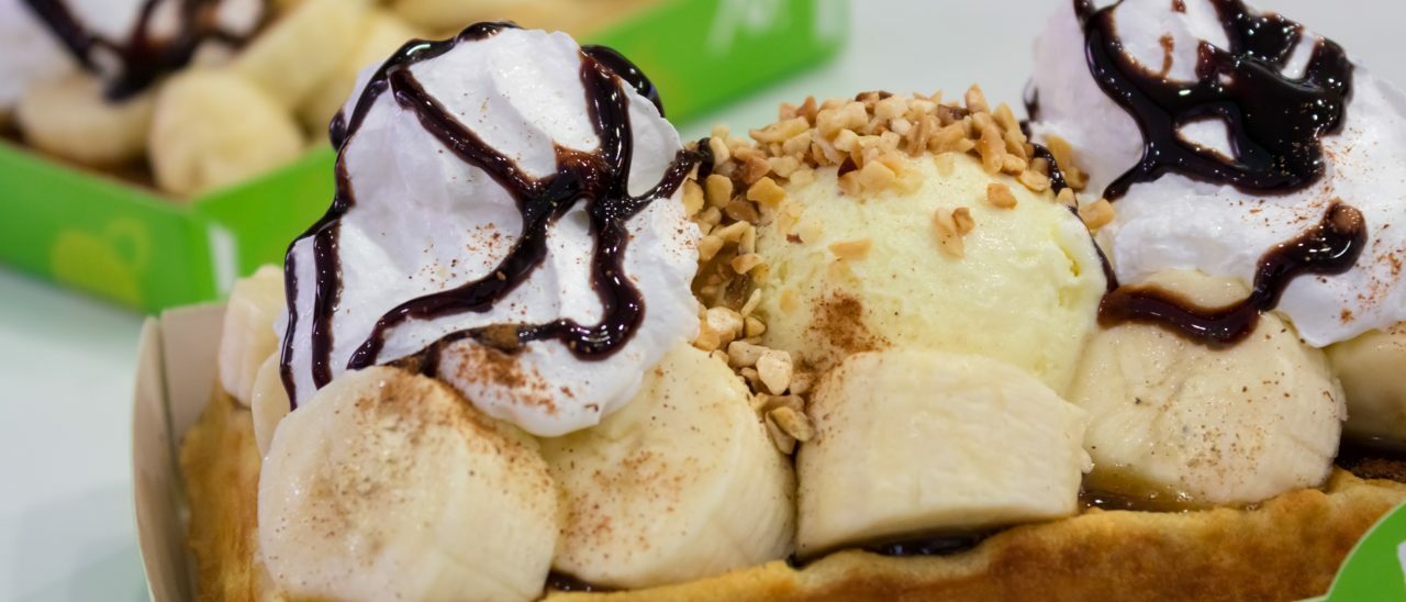 Banane al rum con gelato