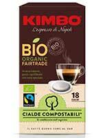 Kimbo bio organic Fairtrade cialde