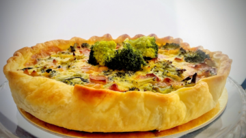 Quiche ai broccoli e salsiccia