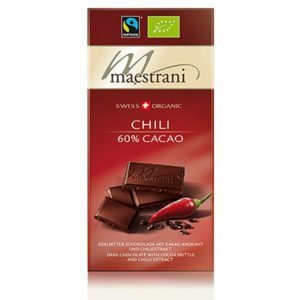 Cioccolato fondente 60% al peperoncino bio